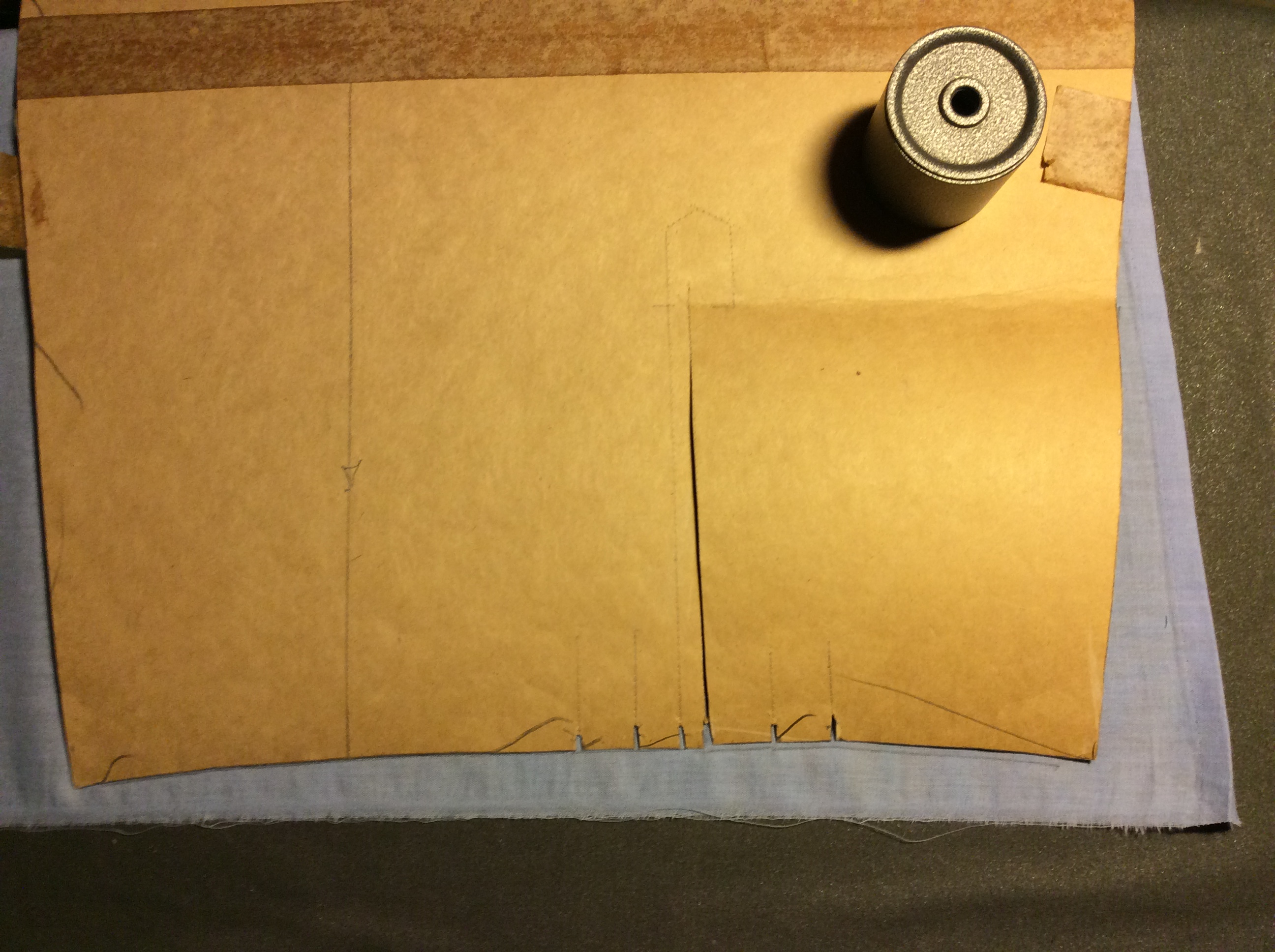 Sewing a simple sleeve placket.